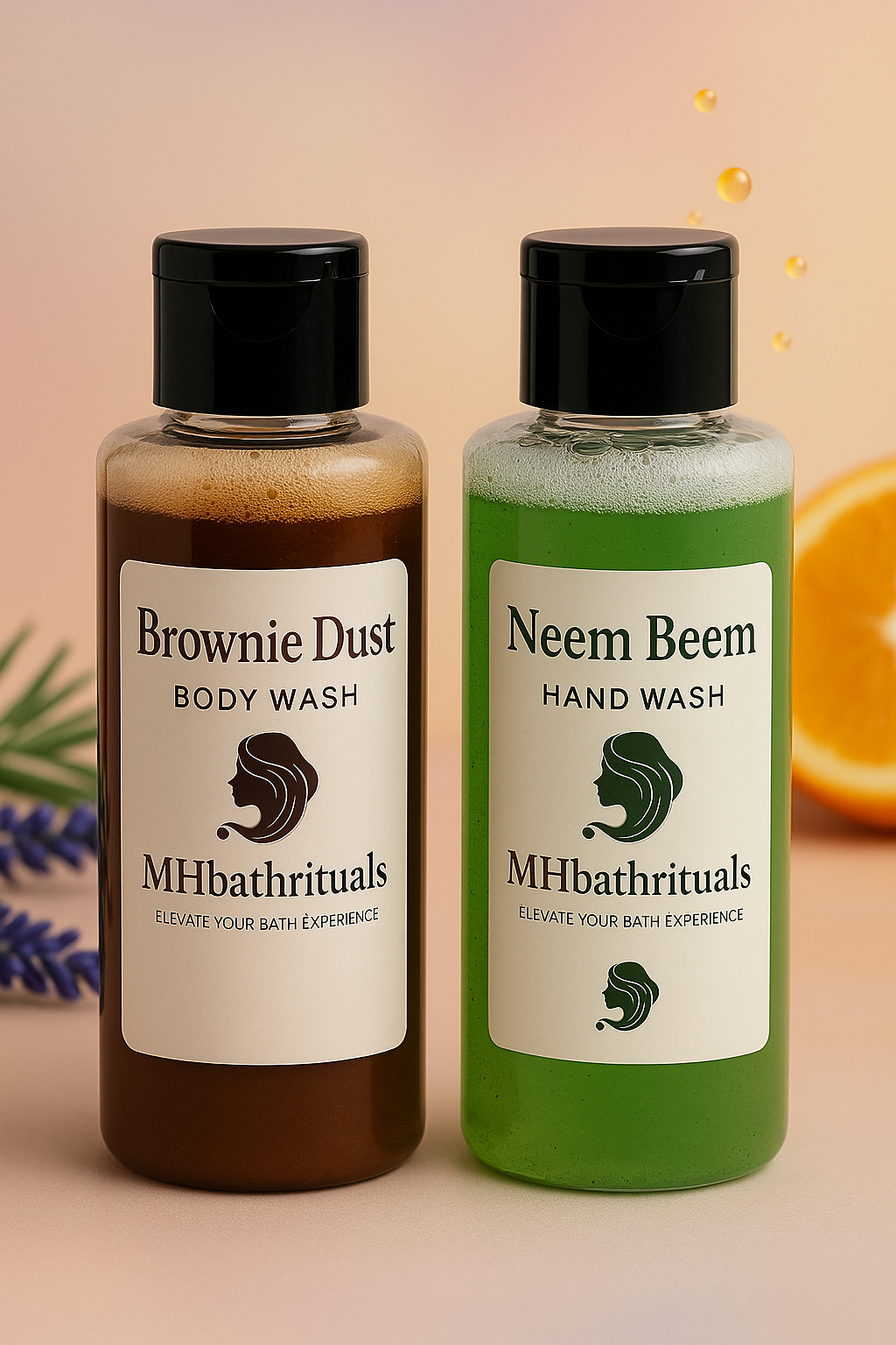 Brownie dust bodywash x Neem Beem handwash
