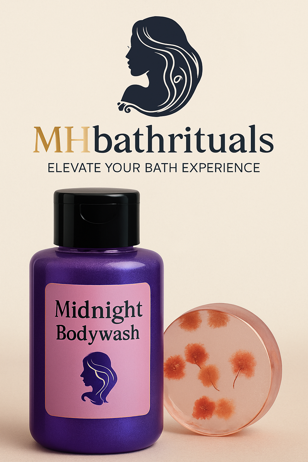 Midnight bodywash x floral mini soap